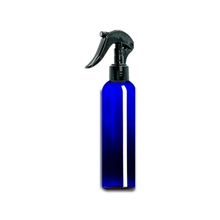 4 oz Blue PET Plastic Cosmo Bottle w/ Black Trigger Sprayer Plastic Spray Bottles Your Oil Tools 