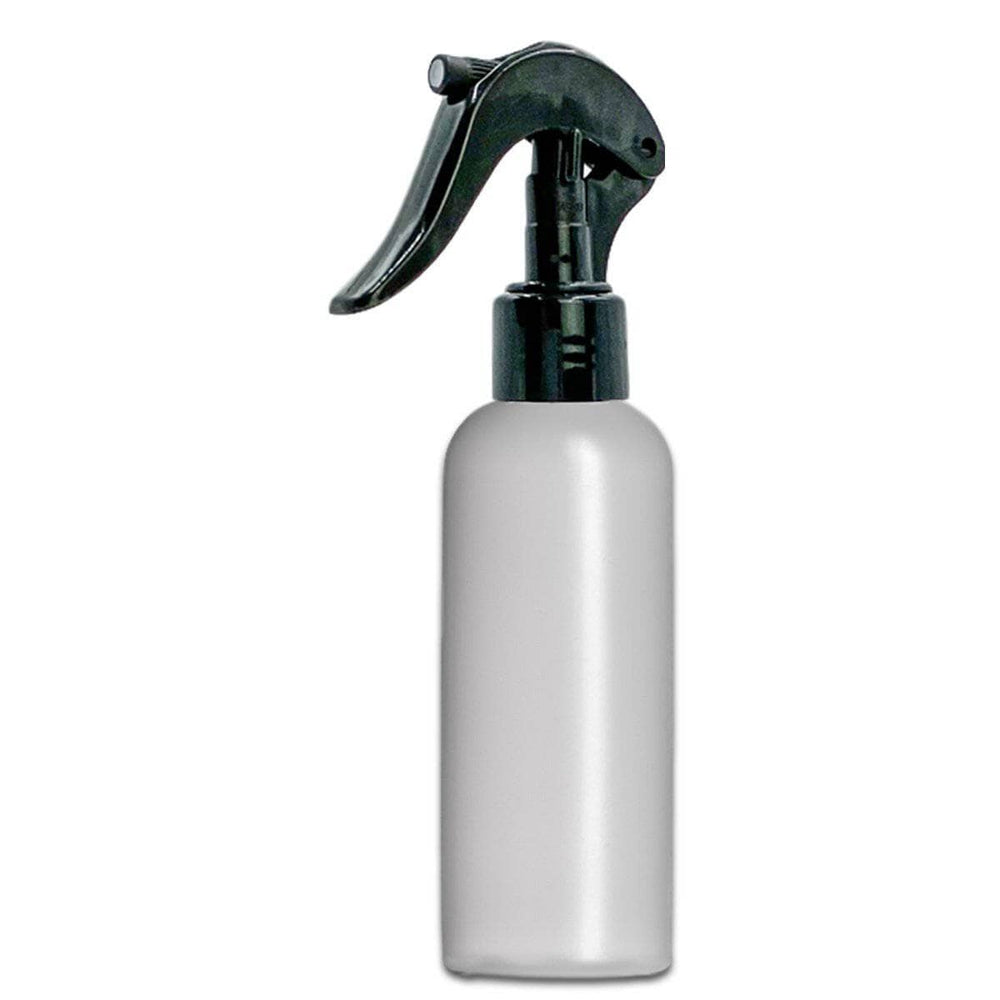 4 oz Natural-Colored HDPE Plastic Imperial Round Bottle w/ Trigger Sprayer Plastic Spray Bottles Your Oil Tools 