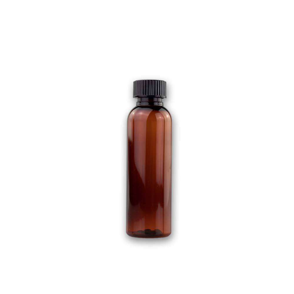 2 oz Amber PET Plastic Cosmo Bottle w/ Storage Cap Plastic Storage Bottles Your Oil Tools 