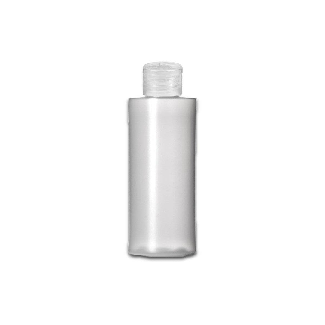 2 oz Natural-Colored HDPE Plastic Cylinder Bottle w/ Clear Flip Top Plastic Storage Bottles Your Oil Tools 