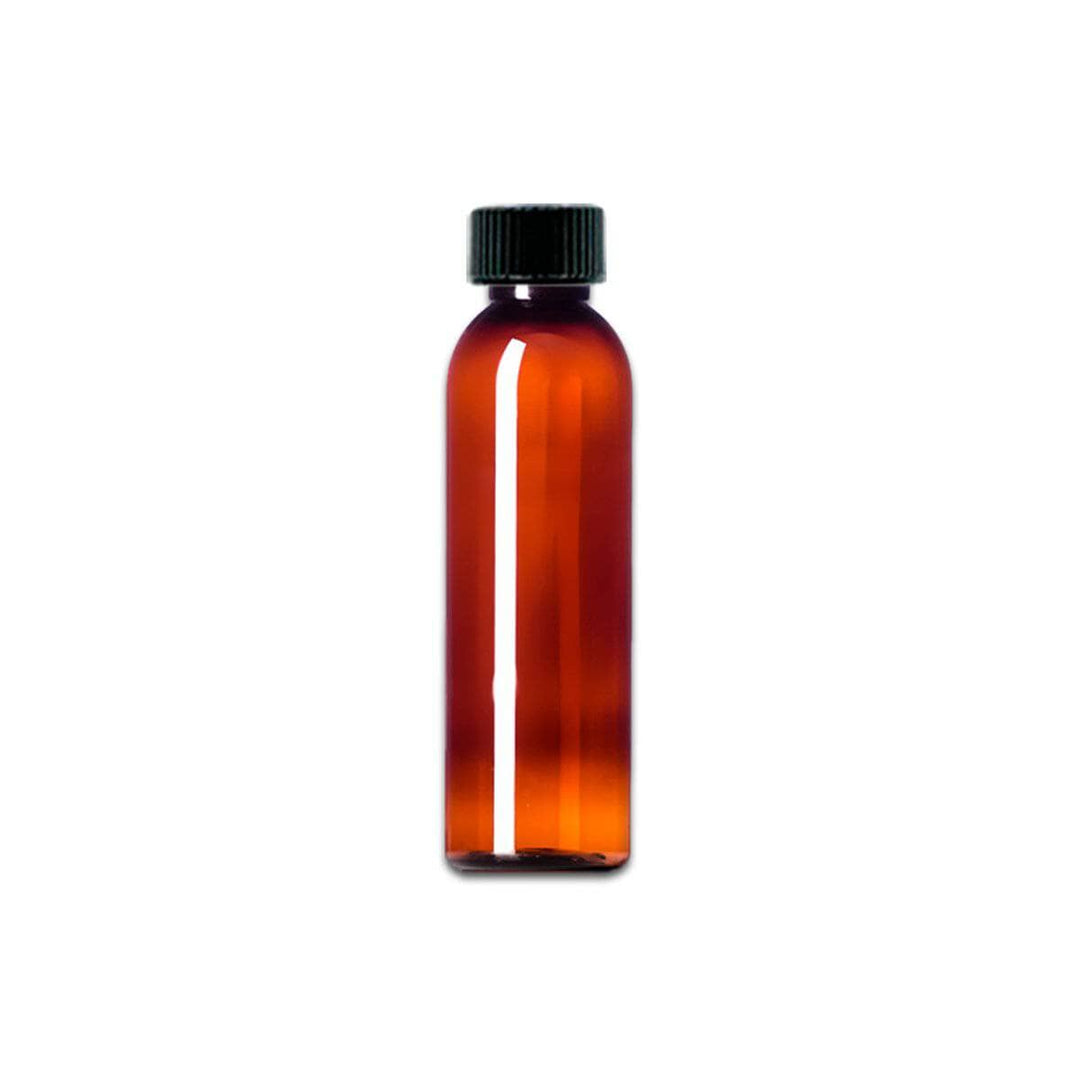 4 oz Amber PET Plastic Cosmo Bottle w/ Black Storage Cap Plastic Storage Bottles Your Oil Tools 