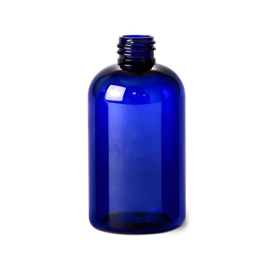 4 oz Blue PET Plastic Boston Round Bottle 20 mm (caps NOT included) Plastic Storage Bottles Your Oil Tools 